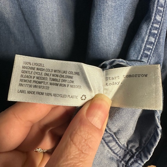 A New Day long sleeve 3/4 button up denim shirt
Size XL - Picture 5 of 6